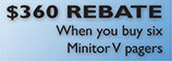 Minitor 5 pager rebate