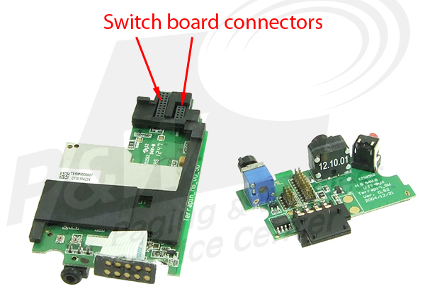 Remove the Minitor V pager switch board